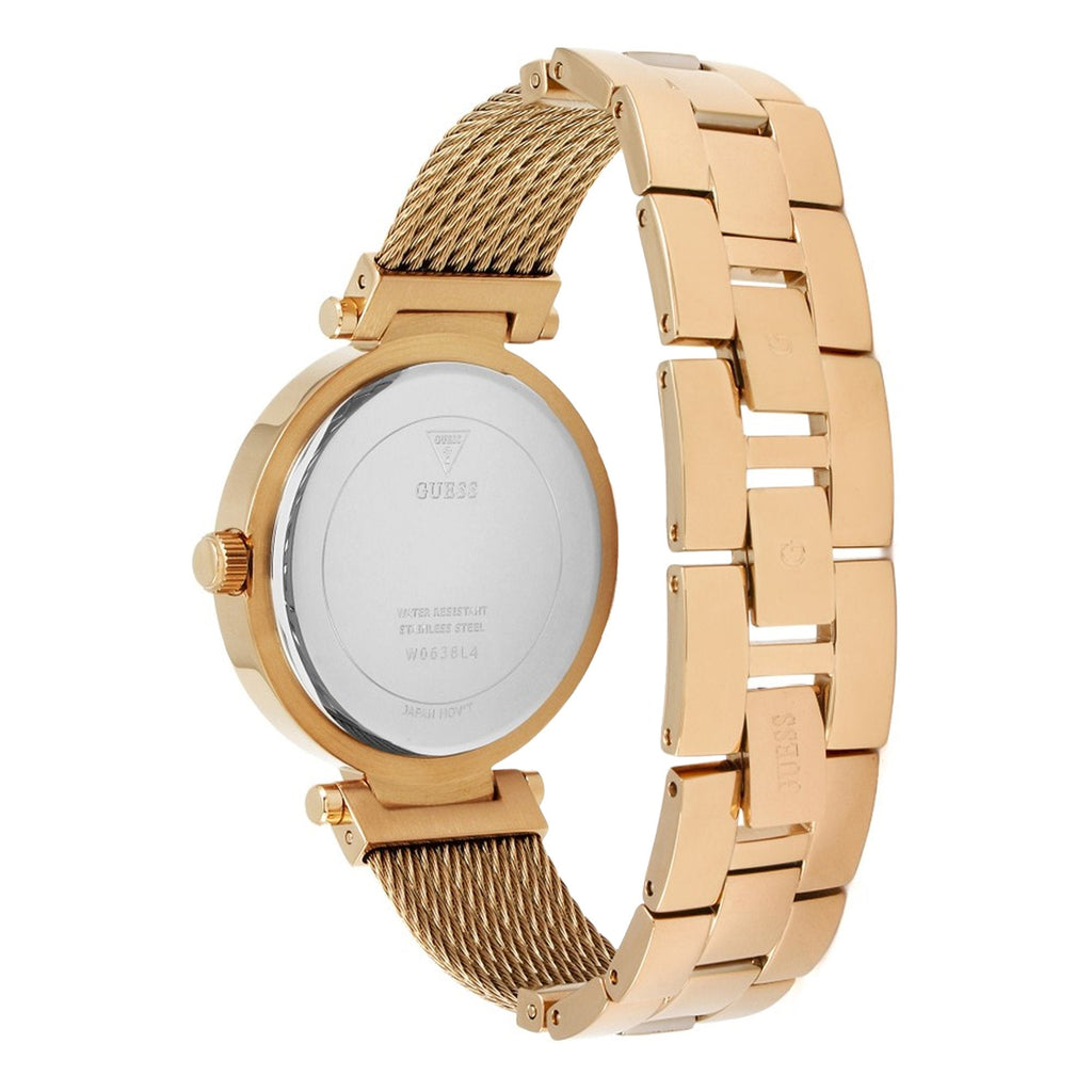Guess Soho Rose Gold Dial Stainless Steel Watch For Women