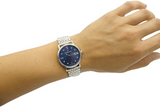 Maurice Lacroix Eliros Diamonds Blue Dial Silver Steel Strap Watch For Women - EL1094-SS002-450-1