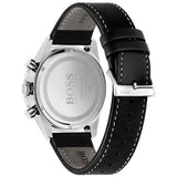 Hugo Boss Pilot Edition Black Dial Black Leather Strap Watch for Men - 1513853