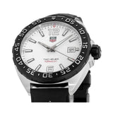 Tag Heuer Formula 1 Quartz White Dial Black Rubber Strap Watch for Men -  WAZ1111.FT8023
