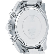 Guess Trophy Chronograph Diamonds Black Dial Silver Steel Strap Watch for Men - GW0390G1