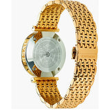 Versace V-Twist Black Dial Gold Mesh Bracelet Watch for Women - VELS00819