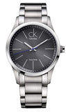 Calvin Klein Bold Grey Dial Silver Steel Strap Watch for Men - K2241107