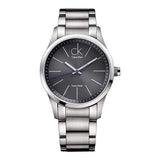 Calvin Klein Bold Black Dial Silver Steel Strap Watch for Men - K2246107