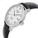 Jam Tangan Pria Tissot T Classic Le Locle Automatic Silver Dial Black Leather Strap - T41.1.423.33