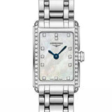 Longines Dolcevita Diamonds Mother of Pearl Dial Silver Steel Strap Watch for Women - L5.258.0.87.6