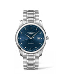 Longines Master Collection Automatic 40mm Blue Dial Silver Steel Strap Watch untuk Pria - L2.793.4.97.6