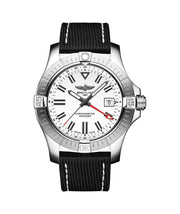 Breitling Avenger Automatic GMT 43 White Dial Black Nylon Strap Watch for Men - A32397101A1X1