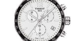 Tissot Quickster Chronograph NBA LA Lakers White Dial Yellow NATO Strap Watch for Men - T095.417.17.037.05