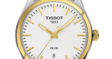 Tissot T Classic PR 100 White Dial Two Tone Steel Strap Watch for Men - T101.410.22.031.00