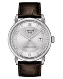 Tissot Luxury Powermatic 80 Silver Dial Brown Leather Strap Watch Untuk Pria - T086.407.16.031.00