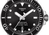 Jam Tangan Pria Tissot Seastar 1000 Powermatic 80 Dial Hitam Tali Baja Perak - T120.407.11.051.00