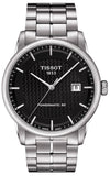 Tissot Luxury Powermatic 80 Black Dial Silver Steel Strap Watch for Men - T086.407.11.201.02