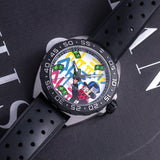 Tag Heuer Formula 1 Alec Monopoly Edisi Khusus Jam Tangan Tali Karet Hitam untuk Pria - WAZ1119.FT8023