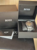 Hugo Boss Ikon Black Dial Black Steel Strap Watch for Men - 1513278