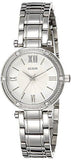 Guess Park Ave White Dial Silver Steel Strap Watch for Women - W0767L1