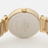 Coach Sport Diamonds Gold Dial Gold Steel Strap Watch for Women - 14502195