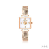 Coach Cass White Dial Rose Gold Mesh Bracelet Watch for Women - 14503698