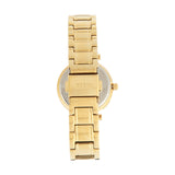 Guess Park Ave South Analog White Dial Gold Steel Strap Watch For Women - W0767L2