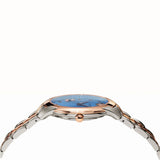 Versace Audrey Quartz Blue Dial Two Tone Steel Strap Watch for Women - VELR00619