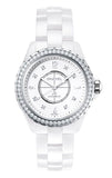 Chanel J12 Diamonds Quartz White Dial White Steel Strap Watch for Women - J12 H2572