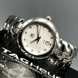 Tag Heuer Link Diamonds Mother of Pearl Dial Silver Steel Strap Watch for Women - WAT1411.BA0954