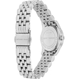 Michael Kors Lexington Quartz White Dial Silver Steel Strap Watch For Women - MK3228