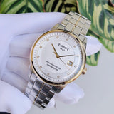 Tissot Luxury Powermatic 80 Silver Dial Silver Steel Strap Jam Tangan Untuk Pria - T086.408.22.036.00