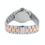 Michael Kors Lennox Three Hand Quartz Silver Dial Two Tone Steel Strap Watch For Women - MK6989