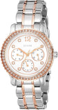 Guess Enchanting Diamonds Silver Dial Two Tone Steel Strap Watch for Women - W0305L3