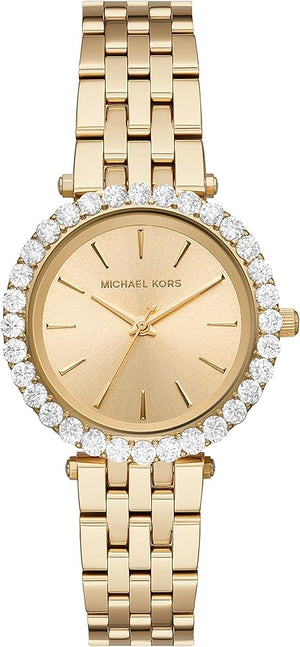 Michael Kors Darci Analog Gold Dial Gold Steel Strap Watch For Women - MK4513