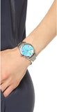 Michael Kors Hartman Quartz Blue Dial Silver Steel Strap Watch For Women - MK3519