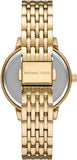 Michael Kors Melissa Quartz Gold Dial Gold Steel Strap Watch for Women - MK4368