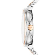 Michael Kors Sophie Chronograph Silver Dial Two Tone Steel Strap Watch For Women - MK3880
