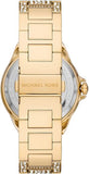 Michael Kors Camille Pavé Crystals Gold Dial Gold Steel Strap Watch for Women - MK6958