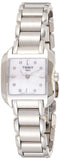 Tissot T Wave Diamonds Mother of Pearl Dial Silver Steel Strap Watch for Women - T02.1.285.74