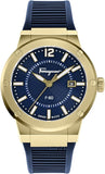 Salvatore Ferragamo F-80 Blue Dial Blue Rubber Strap Watch for Men - SFHY02822