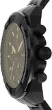 Fossil Bronson Chronograph Black Dial Black Steel Strap Watch for Men - FS5851