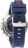 Tommy Hilfiger Nolan Chronograph Blue Dial Blue Rubber Strap Watch for Men - 1791142