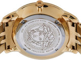 Versace Audrey Quartz Grey Dial Gold Steel Strap Watch for Women - VELR00719