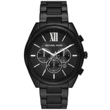 Michael Kors Langford Chronograph Black Dial Black Steel Strap Watch For Men - MK8993