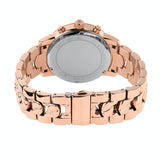 Michael Kors Ritz Chronograph Rose Gold Dial Rose Gold Steel Strap Watch For Women - MK7223