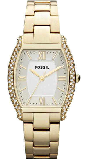 Fossil Wallace Gold Tone Dial Gold Steel Strap Watch for Women - ES3176