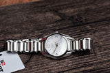 Tissot T Wave Mother of Pearl Dial Jam Tangan Tali Baja Dua Warna Untuk Wanita - T023.210.11.117.00