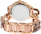 Michael Kors Layton Multifunction Crystals Rose Gold Dial Rose Gold Steel Strap Watch for Women - MK4654