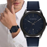 Calvin Klein Tone Blue Dial Blue NATO Strap Watch for Men - K7K514VN