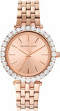 Michael Kors Darci Quartz Rose Gold Dial Rose Gold Steel Strap Watch For Women - MK4514