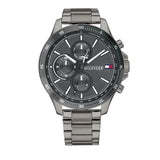 Tommy Hilfiger Bank Grey Dial Grey Steel Strap Watch for Men - 1791719