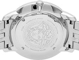 Versace V-Urban Light Blue Dial Silver Steel Strap Watch for Men - VELQ00419