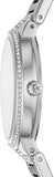 Michael Kors Gabbi Quartz Crystals Silver Dial Silver Steel Strap Watch For Women - MK3984